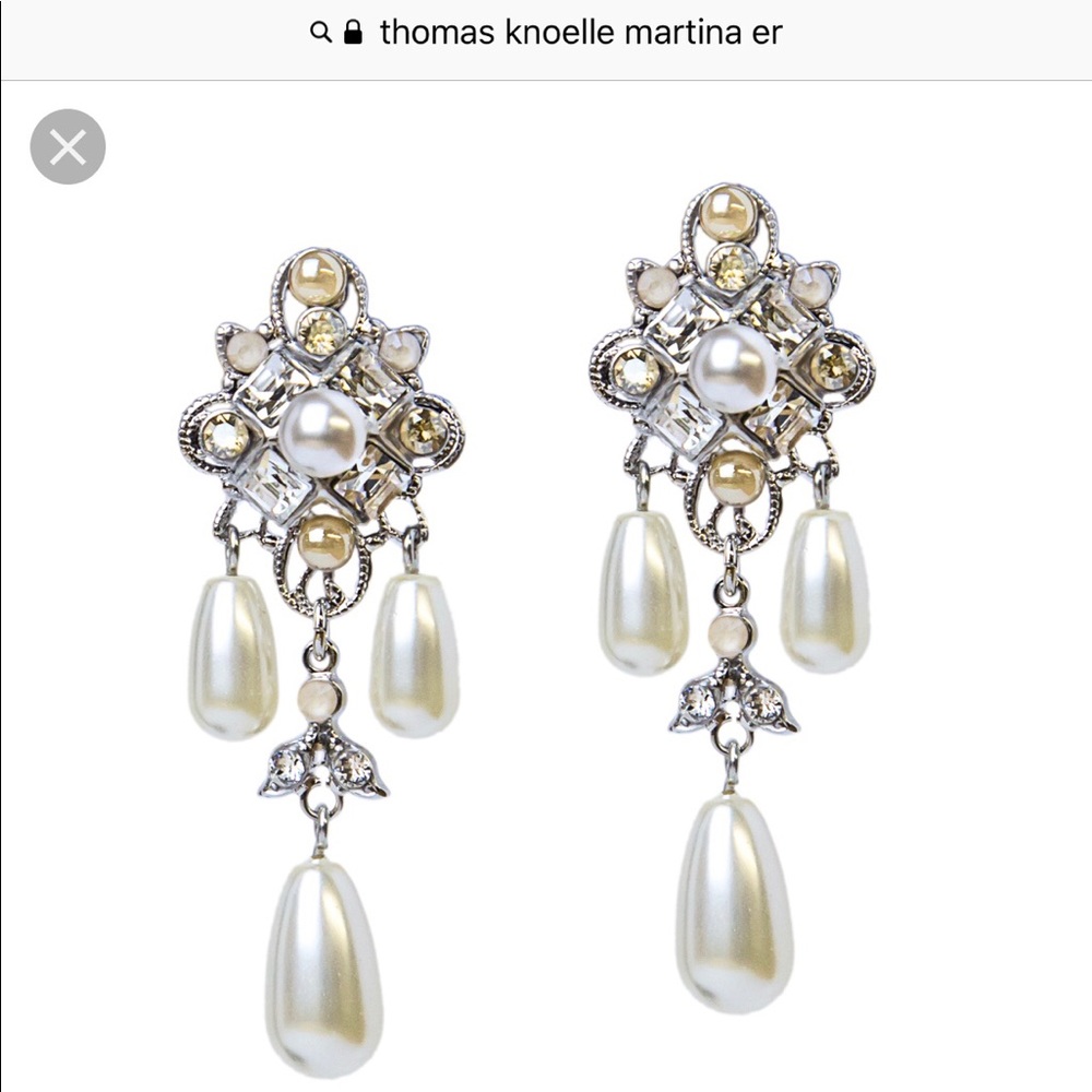 Thomas Knoell Martina Earrings in rhodium